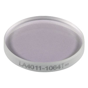 LA4011-1064 - f = 450 mm, Ø1/2in UVFS Plano-Convex Lens, 1064 nm V-Coat