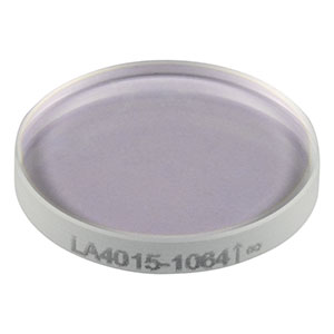 LA4015-1064 - f = 850 mm, Ø1/2in UVFS Plano-Convex Lens, 1064 nm V-Coat