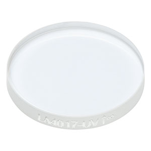 LA4017-UV - f = 1500.0 mm, Ø1/2in UV Fused Silica Plano-Convex Lens, AR Coating: 245-400 nm
