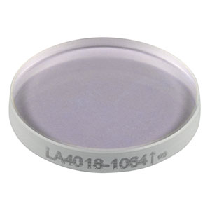 LA4018-1064 - f = 2000 mm, Ø1/2in UVFS Plano-Convex Lens, 1064 nm V-Coat