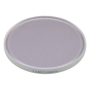 LA4023-1064 - f = 350 mm, Ø1in UVFS Plano-Convex Lens, 1064 nm V-Coat