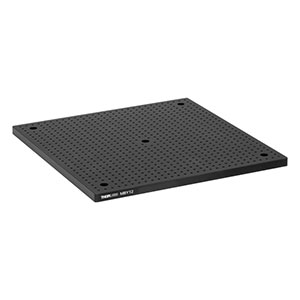 MBY12 - 12in x 12in x 1/2in Mini-Series Aluminum Breadboard, 4-40 Taps on 0.4in Centers