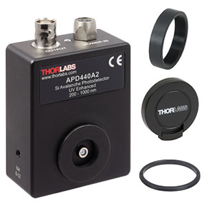 APD440A2 - Si Variable-Gain Avalanche Detector, Temperature Compensated, 200 - 1000 nm, DC - 100 kHz, Universal 8-32 / M4 Taps