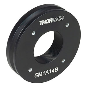 SM1A14B - Olympus BX and IX Microscope Trans-Illumination Port Adapter, Male D2Y Dovetail, Internal SM1 Threads, 30 mm Cage Compatibility