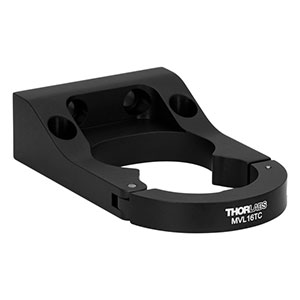 MVL16TC - Ø1.60in Lens Clamp for 6.5X and 12X Zoom Lens Extension Tubes, 1/4in Counterbores and 1/4in-20 Tapped Holes