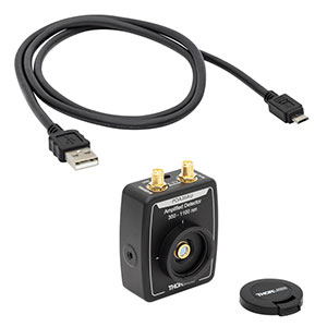 PDA36AU - Si Switchable Gain Detector with USB DAQ, 350 - 1100 nm, 1 MS/s Sampling Rate, 13 mm², Universal 8-32 / M4 Taps