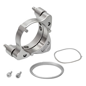 POLARIS-K50F4/M - Polaris® Low Distortion Ø50 mm Mirror Mount, 2 Hex Adjusters with Side Holes