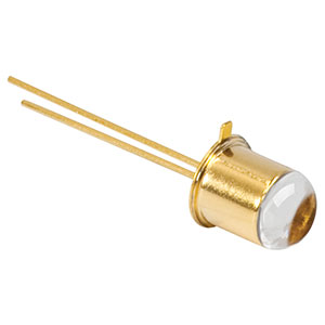 LED910L - 910 nm LED with a Glass Lens, 10 mW, TO-18