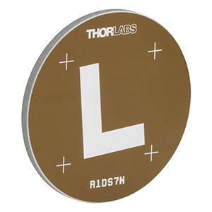 R1DS7N - Negative Slant Edge MTF Target, 1in Diameter