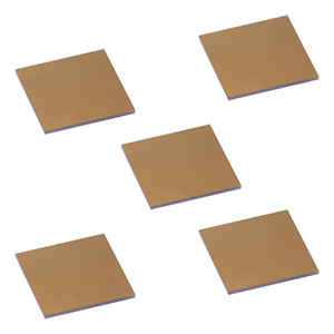 RCT10M-P5 - Surface-Enhanced Raman Spectroscopy Substrate, Gold-Coated, 10.0 mm x 10.0 mm, 5 Pack