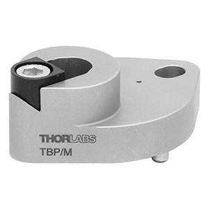 TBP/M - Pin-Aligned, Clamping Post Base for Mounts with a Post-Centered Reflective Optical Surface on Ø12.7 mm Pillar Posts, Metric