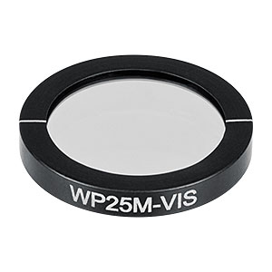 WP25M-VIS - Ø25.0 mm Mounted Wire Grid Polarizer, 420 - 700 nm