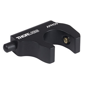 APM06 - Spring-Loaded Plunger, Slip-On Ø1/2in Post Collar, 1/4in-20 Locking Setscrew