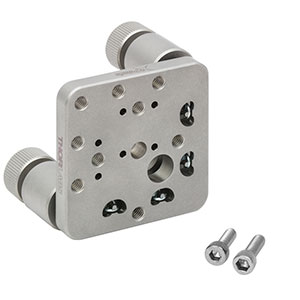 POLARIS-K1M4 - Polaris Kinematic Platform Mount, 2 Adjusters, 8-32 Mounting Holes