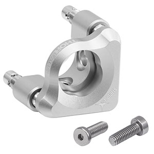POLARIS-K05G4 - Polaris® Glue-In Ø1/2in Mirror Mount, 2 Adjusters with Side Holes