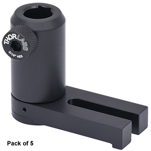 UPH2-P5 - Ø1/2in Universal Post Holder, Spring-Loaded Locking Thumbscrew, L = 2in, 5 Pack