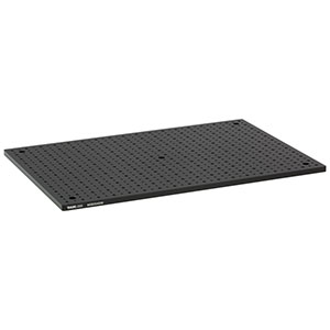 MSB3045/M - 300 mm x 450 mm x 9.5 mm Mini-Series Aluminum Breadboard, M4 and M6 High-Density Taps