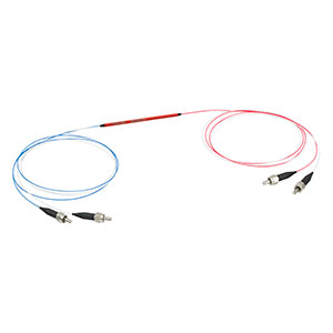 TM200R2S2A - 2x2 Multimode Fiber Optic Coupler, High OH, Ø200 µm Core, 0.22 NA, 90:10 Split, SMA905