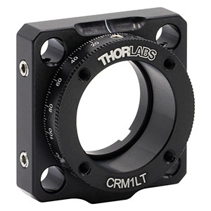 CRM1LT - Cage Rotation Mount for Ø1in Optics, Double Bored with Setscrew, 8-32 Tap