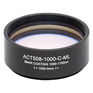 ACT508-1000-C-ML - f=1000 mm, Ø2in Achromatic Doublet, SM2-Threaded Mount, ARC: 1050-1700 nm