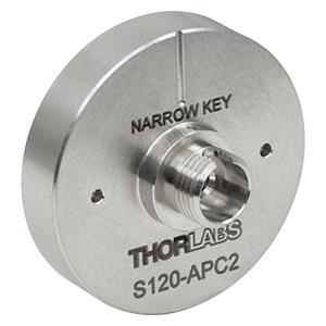 S120-APC2 - FC/APC Fiber Adapter Cap with Internal SM1 (1.035in-40) Threads, Narrow Key (2.0 mm)