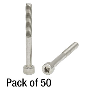 SH4MS40 - M4 x 0.7 Stainless Steel Cap Screw, 40 mm Long, 50 Pack