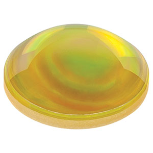 LE5801-E1 - Ø1in CaF₂ Positive Meniscus Lens, f = 50.0 mm, AR-Coated: 2 - 5 μm
