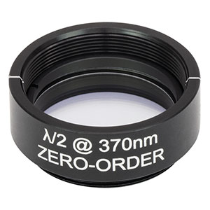 WPH10M-370 - Ø1in Zero-Order Half-Wave Plate, SM1-Threaded Mount, 370 nm
