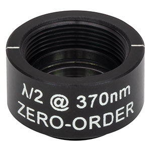 WPHSM05-370 - Ø1/2in Zero-Order Half-Wave Plate, SM05-Threaded Mount, 370 nm