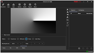 Exulus Software Pattern Tab for Diffraction Grating Generation