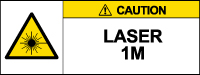 Class 1M Laser Sticker