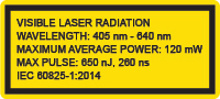 Visible Laser Sticker