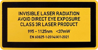 Class 3R Laser Sticker