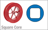 Square-Core Step Index Fiber